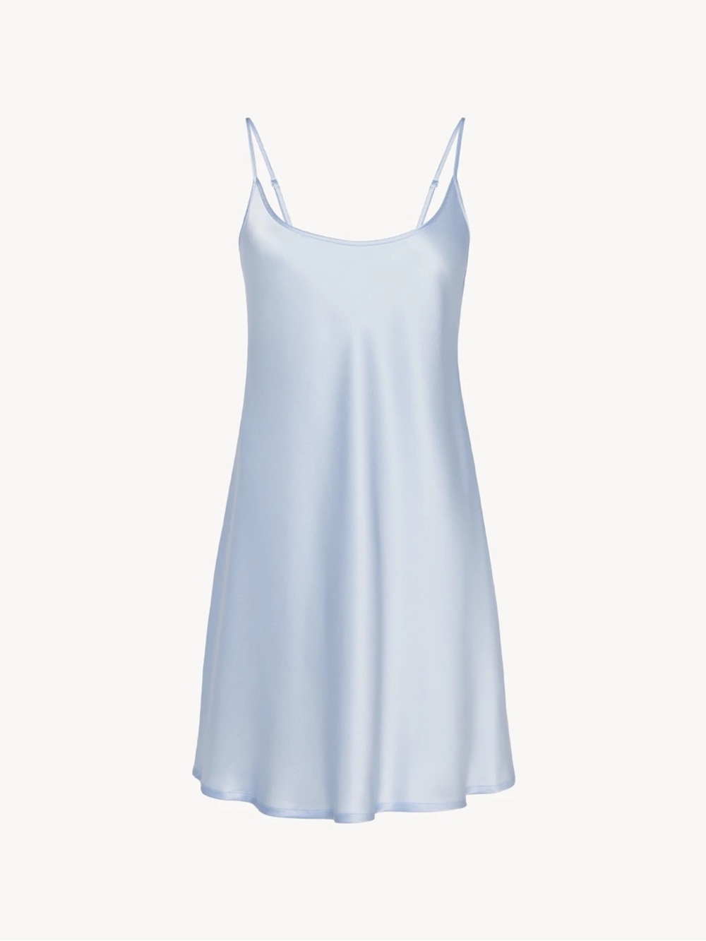 La Perla Light Blue Silk Camisole Top